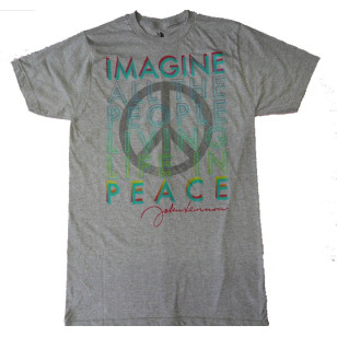 John Lennon -  Imagine Peace Official T Shirt ( Men S ) TAG M SIZE ***READY TO SHIP from Hong Kong***